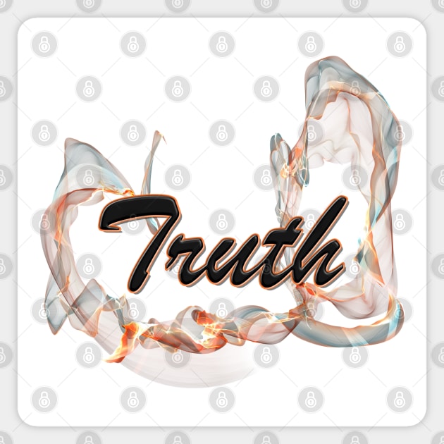 Truth Sticker by UBiv Art Gallery